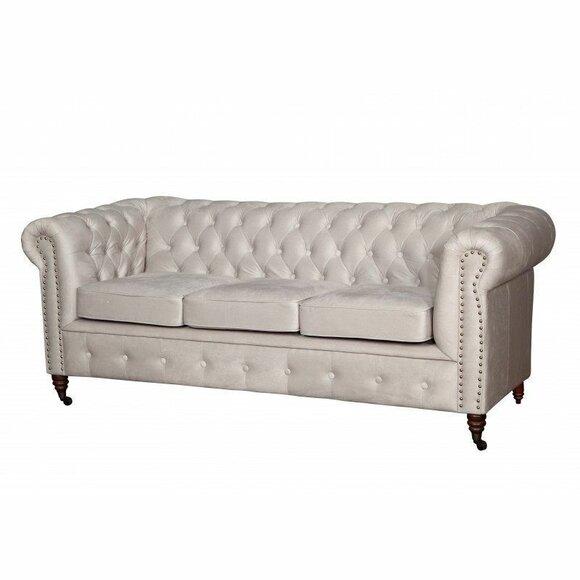 Chesterfield Sofagarnitur 3+2 Oxford Couch Polster Set Sofas Couchen Neu
