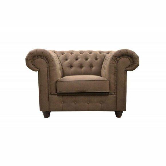 Chesterfield Cambridge Sessel Fernseh Lounge Club Chair 1 Sitzer Polster Design