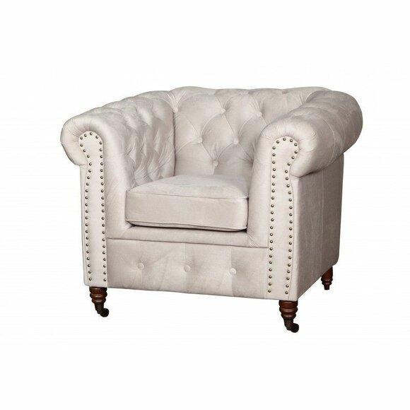 Chesterfield 1 Sitzer Fernsehsessel Club Lounge Relax Sessel Leder Textil Sofas