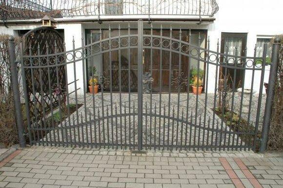 Flügel Tore Handarbeit Zaun Rustikales Tor Maßanfertigung Flügeltor Modell 053