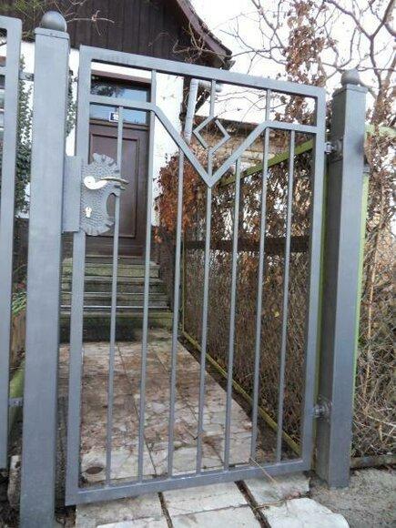 Garten Pforte Haus Tor Eingangs Tür Schmiedeeisen Maßanfertigung Eisen Tore M309