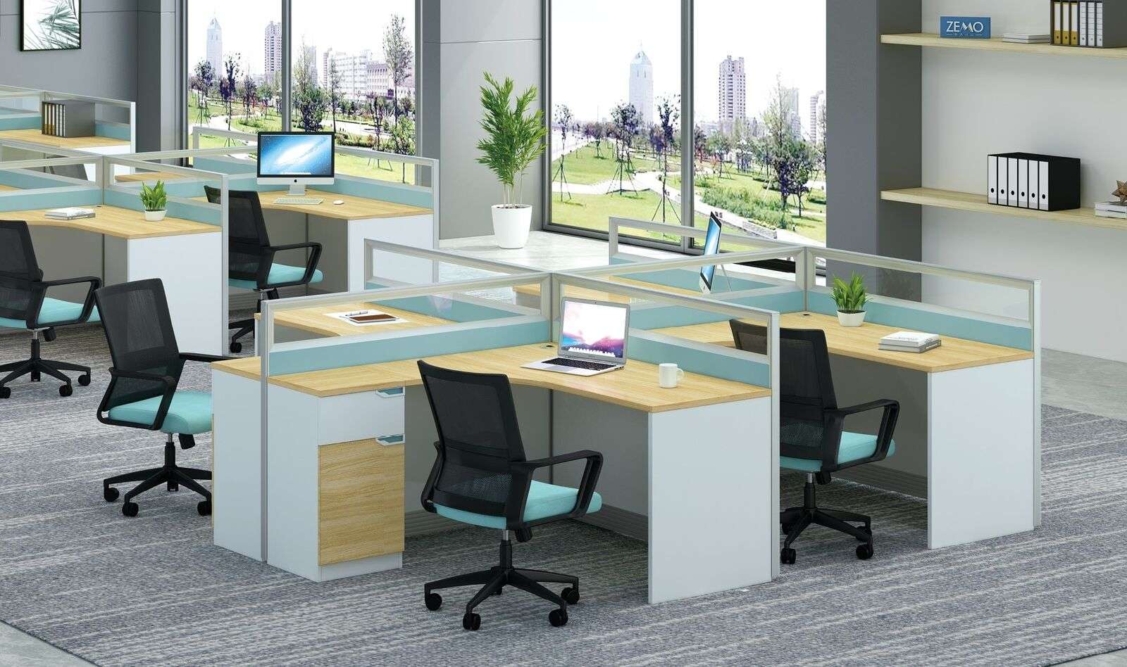 Bürotisch Schreibtisch Tisch Arbeitstisch Firma Möbel Counter call center möbel