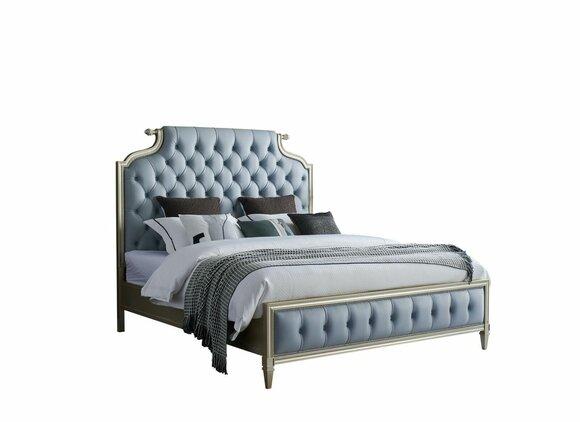 Chesterfield Echtes Holz Bett Design Betten Klassische Luxus Schlafzimmer Neu