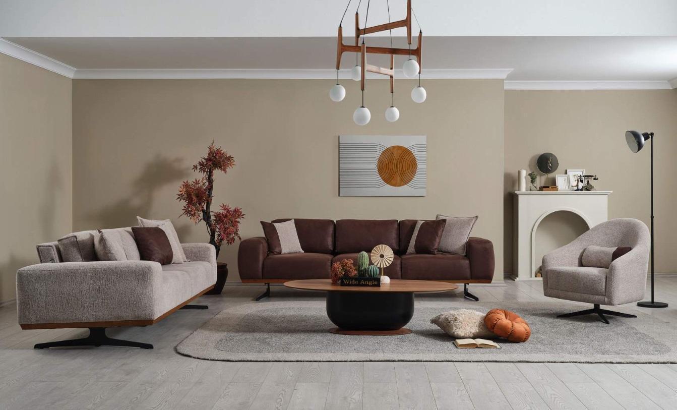 Luxus Sofagarnitur 4+3+1 Sitzer Modern Möbel Couch Wohnzimmer Sofa Set