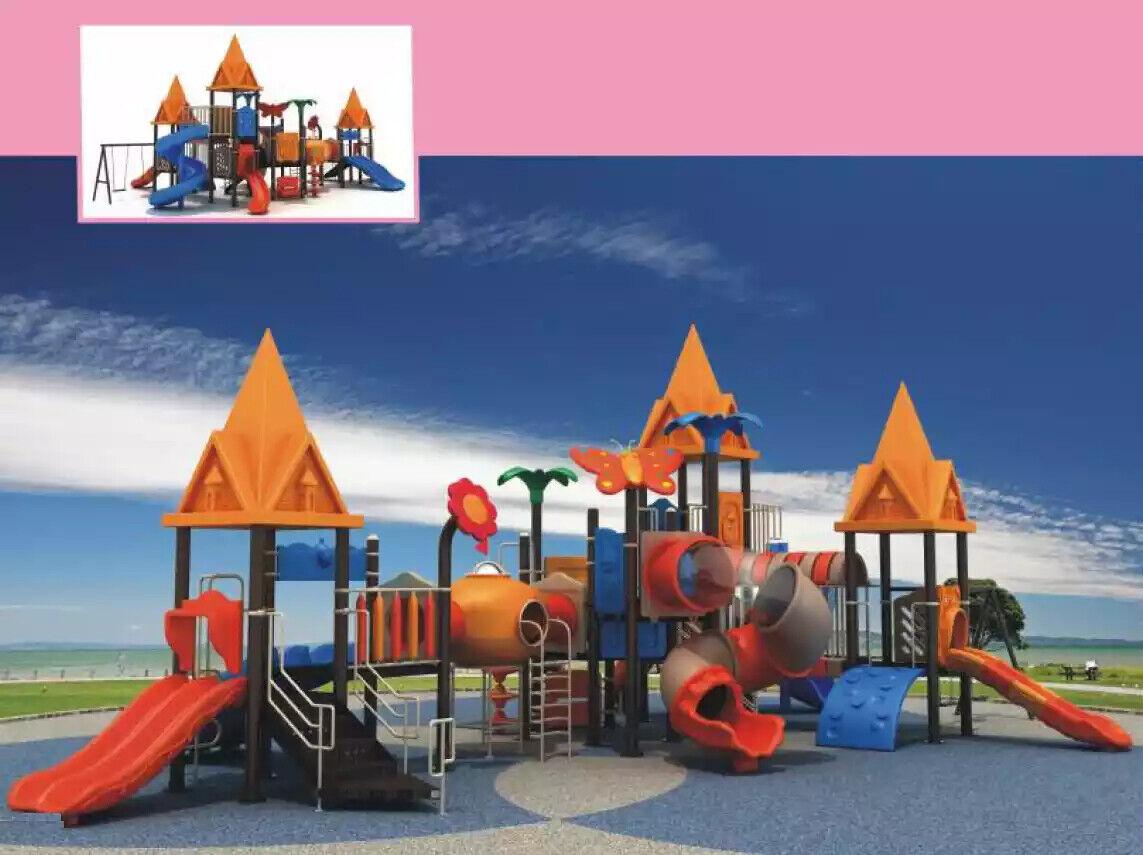 Outdoor Kinderspielplatz Spielturm mit Rutsche Kletterturm Kinderbereich