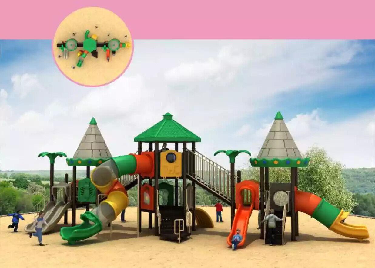 Kinderspielplatz mit Rutschen Kinderanimation Outdoor Kletterturm Spielplätze