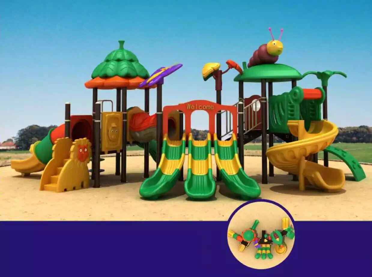 Kinderspielplatz mit Rutschen Unterhaltung für Kinder Outdoor Tower