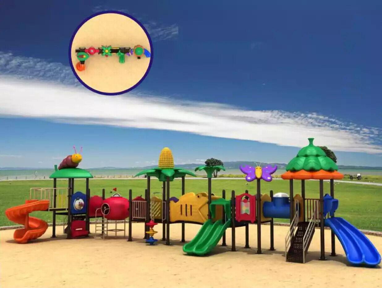 Unterhaltung für Kinder Spielplatz aus Kunststoff Spielturm mit Rutschen