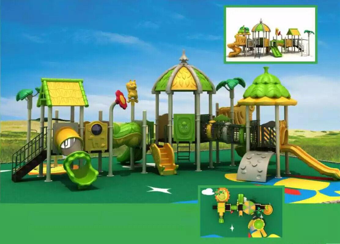 Outdoor Spielturm mit Rutsche Dschungel Typ Spielplatz Spielhaus Turm