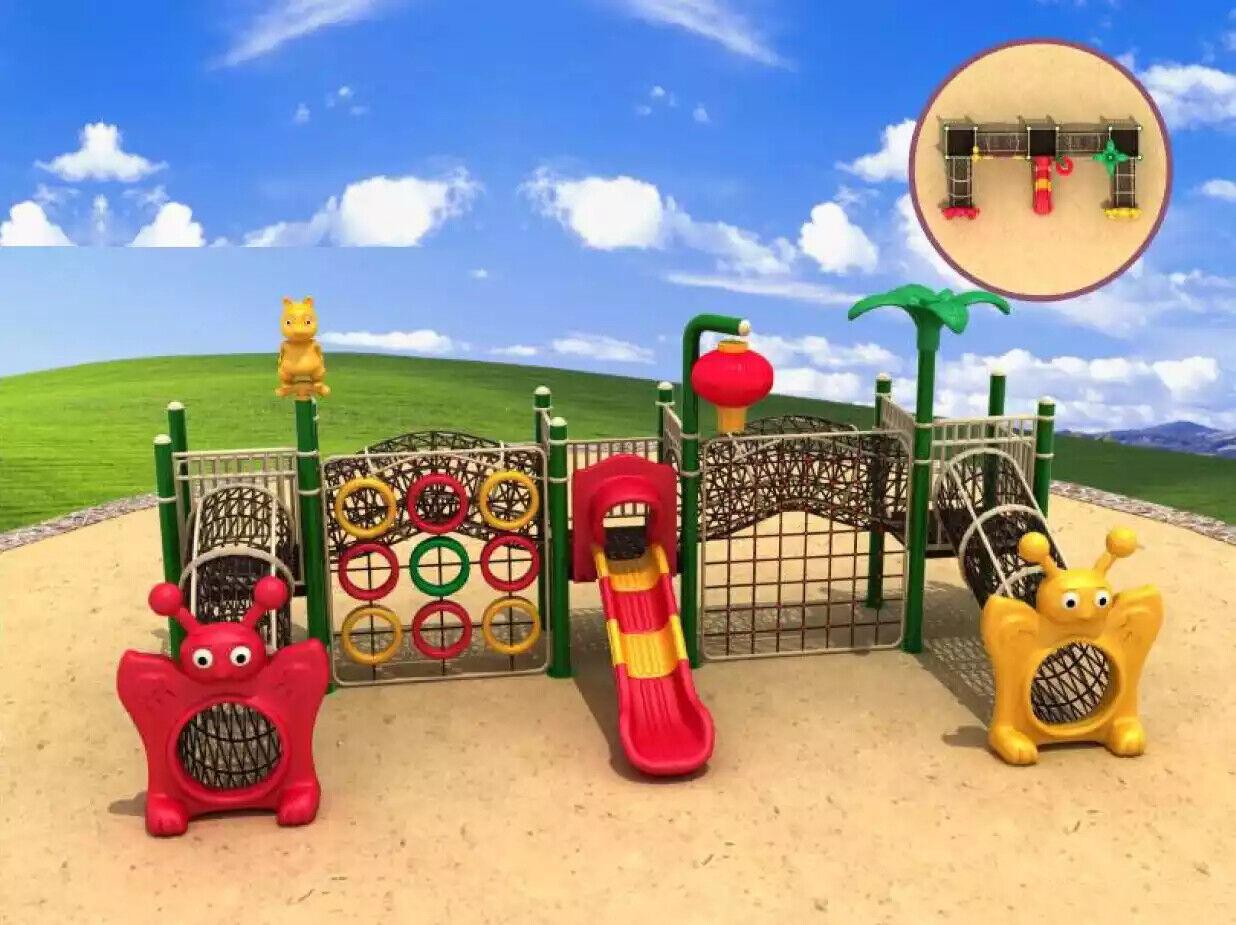 Spielturm mit Rutschbahnen Labyrinth Spielplatz für Kinder Outdoor