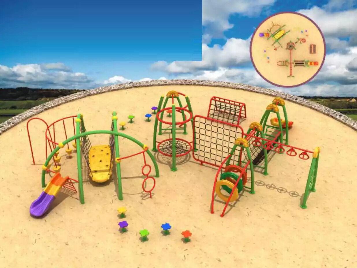 Kinderrutsche aus Kunststoff Bunter Kletterwände für Kinder Outdoor