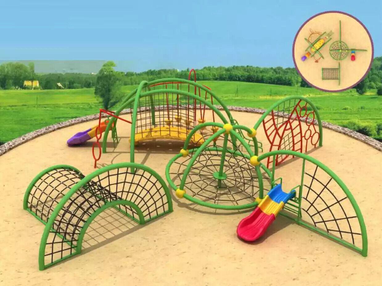 Spielturm mit Rutschbahnen Labyrinth Outdoor Sportkomplex für Kinder