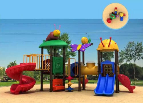 Outdoor Spielbereich Kinder Großer Kinderspielplatz Bunte Rutschen Spielplätze