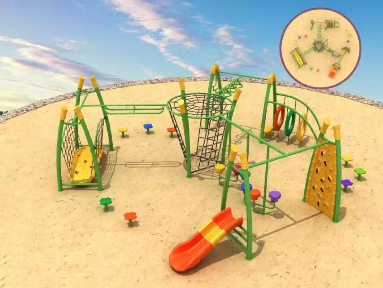 Sportplatz für Kinder Spielturm Outdoor Kletterwand Unterhaltung Spielplätze