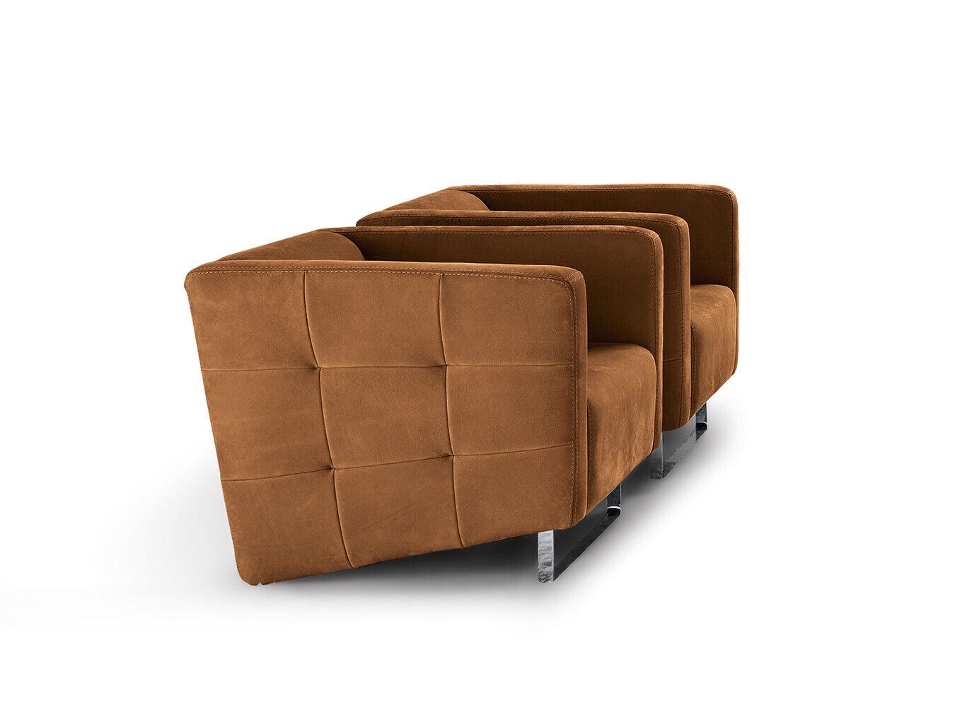 Luxus Sessel Polster Braun Italienischer Stil Design Modern Möbel Wohnzimmer Neu