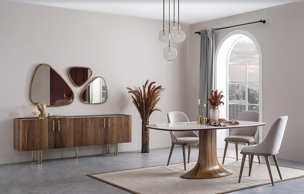 Esszimmer Set 9tlg Modern Design Luxus Möbel Komplett Einrichtung Esstisch