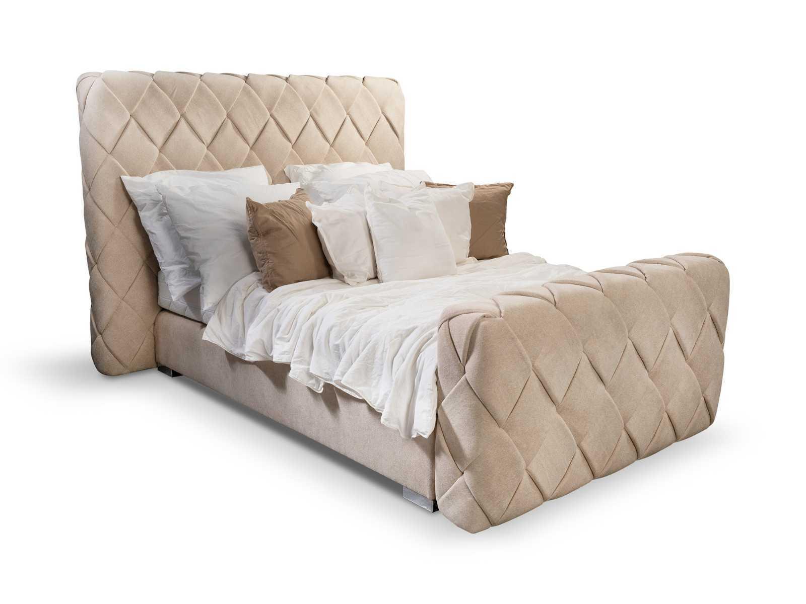 Luxus Schlafzimmer Möbel Betten Modern Bettrahmen 140x200 cm Design Kopfteil