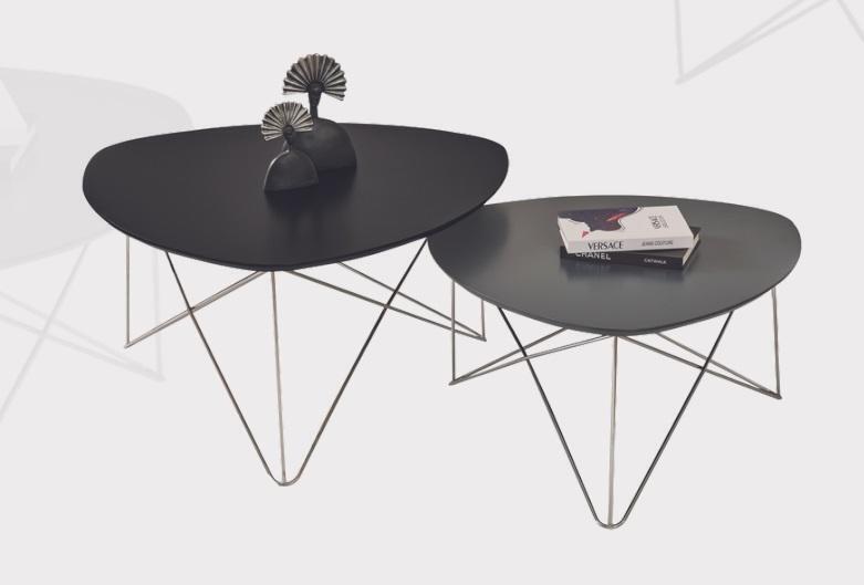 Couchtisch Schwarz Wohnzimmertisch Luxus Couchtische 2x Beistelltisch Tisch neu