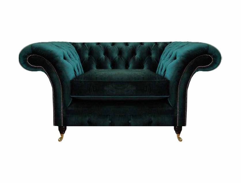 Grün Sessel Neu Wohnzimmer Möbel Polstersitz Chesterfield Polstermöbel