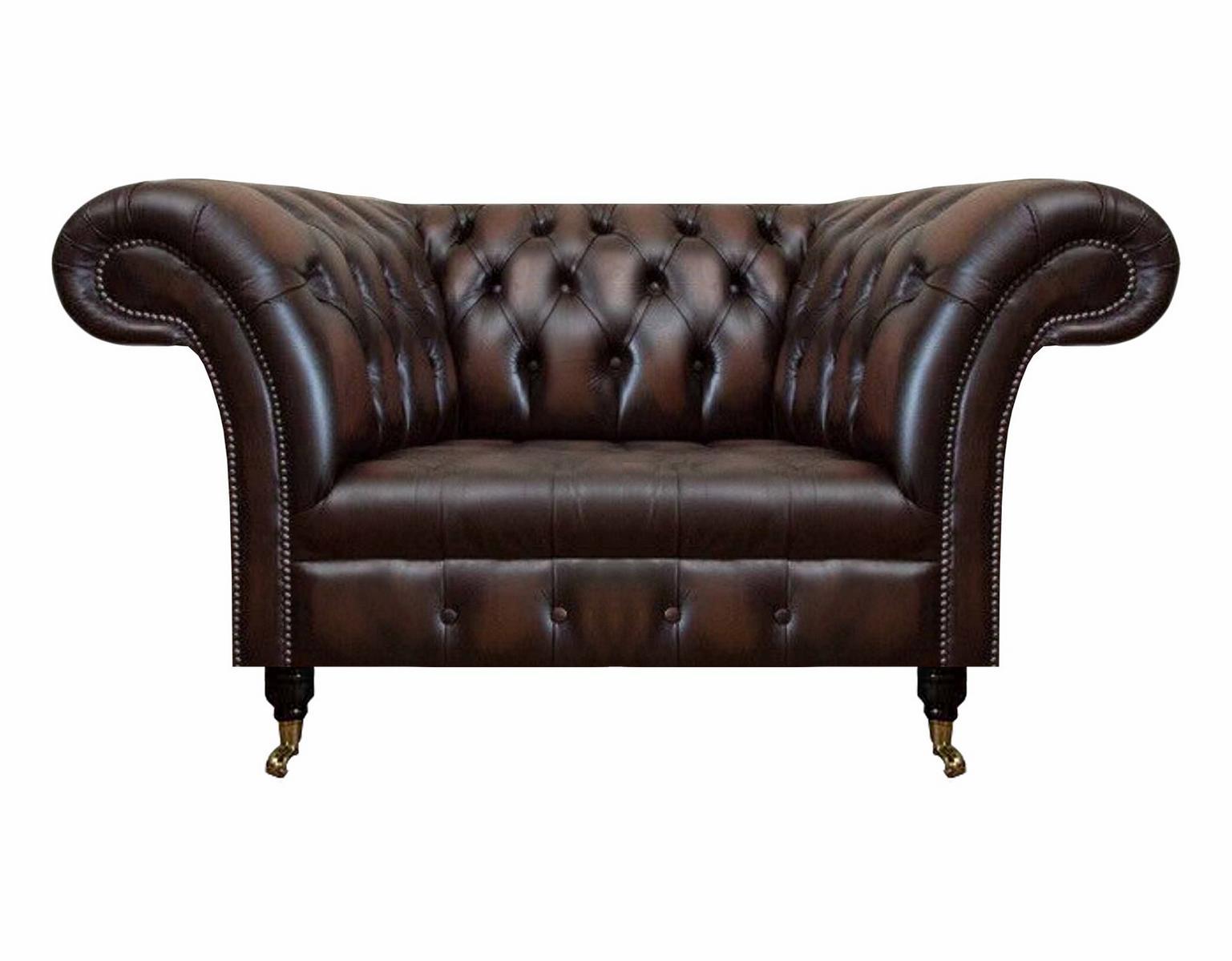 Luxus Neu Sitz Wohnzimmer Braun Sessel Einrichtung Polstermöbel Chesterfield