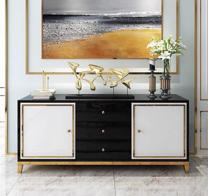 Design Kommode Wohnzimmer Anrichte Moderne Sideboard Holz Schrank Neu