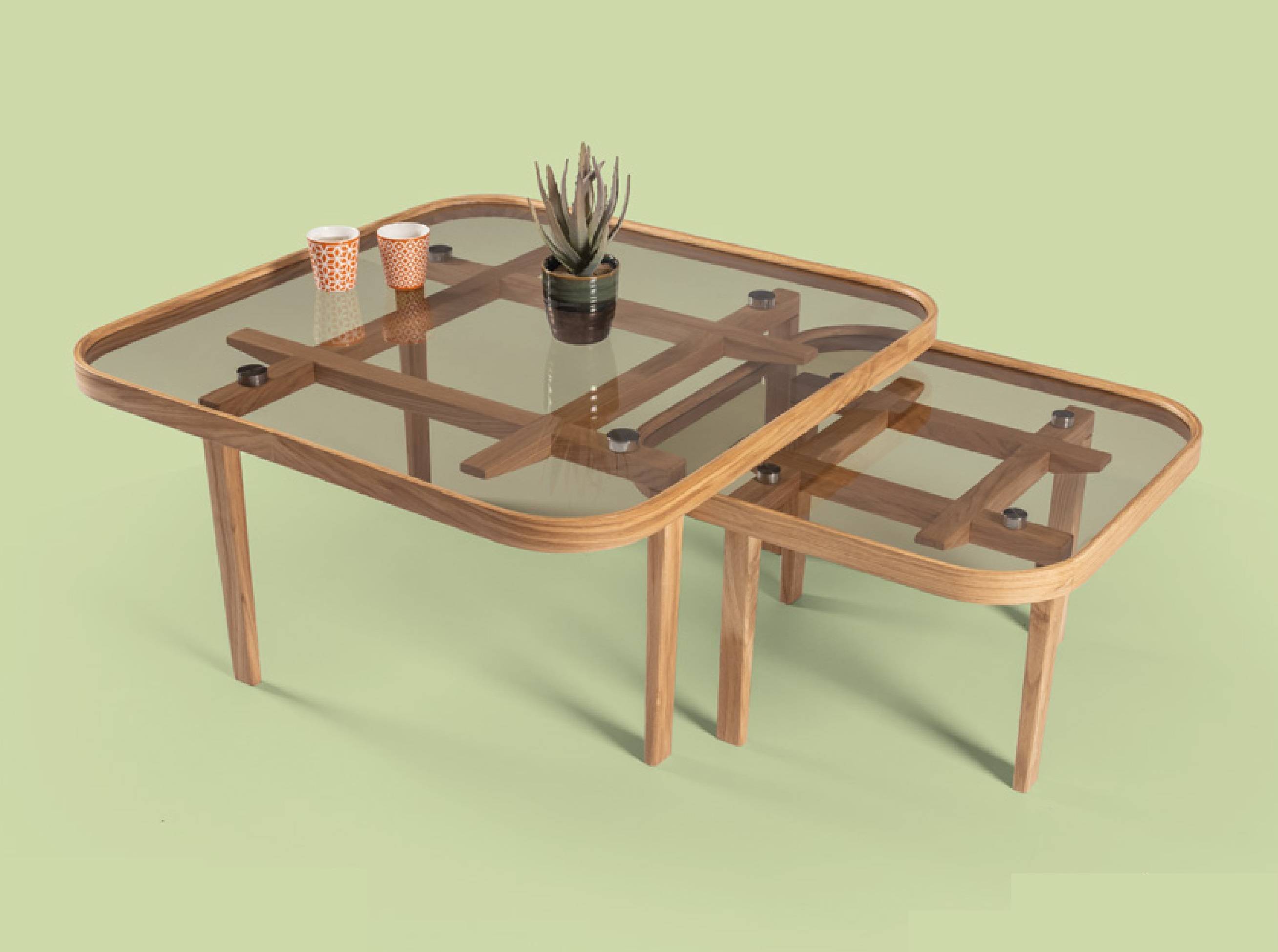 Moderne Holztische Designer Wohnzimmer Sofatische Luxuriöse Glastische