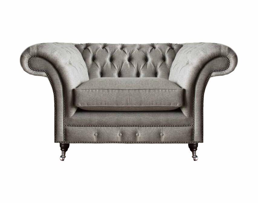 Wohnzimmer Sessel Neu Luxus Möbel Polster Sitz Chesterfield Textil Möbel