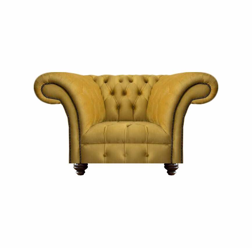 Chesterfield Modern Sessel Luxus Design Wohnzimmer Sitz Möbel Textil Neu