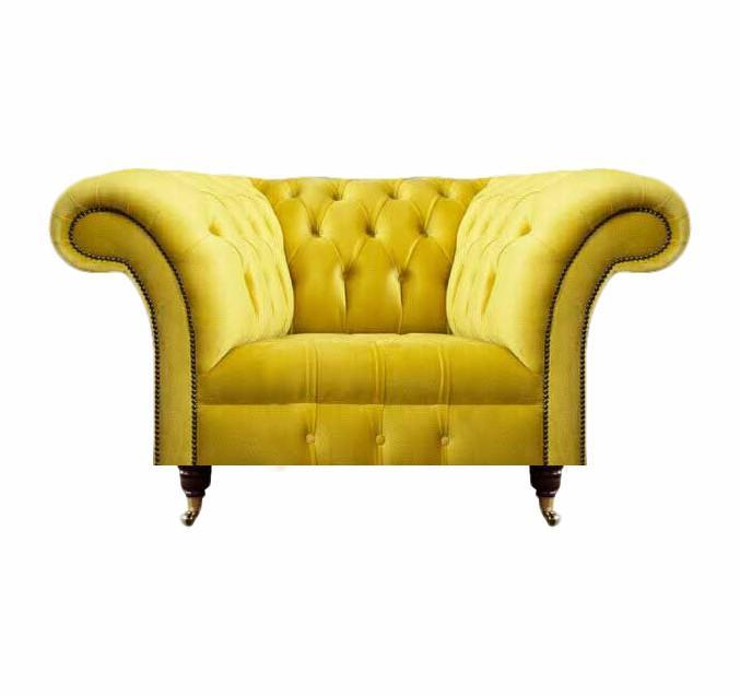 Wohnzimmer Sessel Modern Design Sitz Chesterfield Einrichtung Polster Stoff