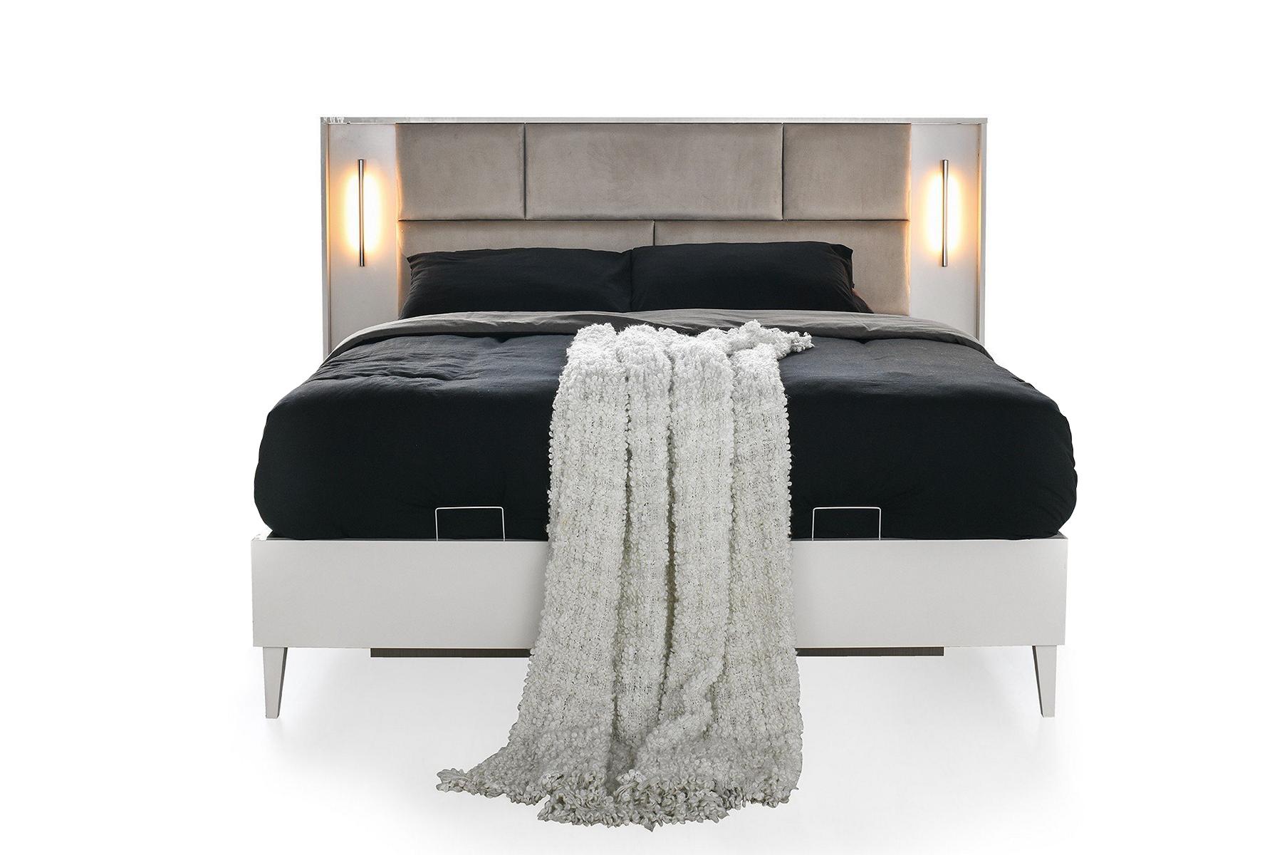 Doppelbett Bettrahmen Bett Holzbett Weiß Bettgestelle Schlafzimmer