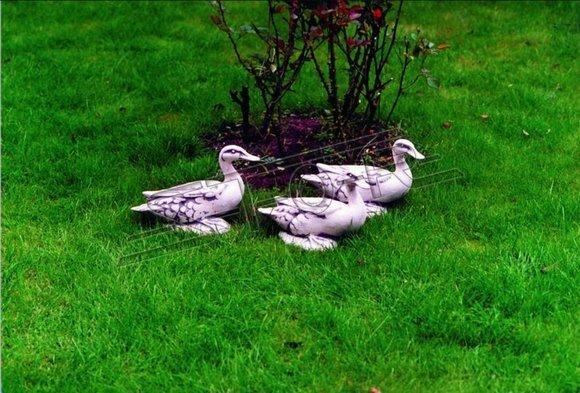 Garten Dekoration Ente Terrasse Stein Figuren Figur Statue Skulptur Vogel