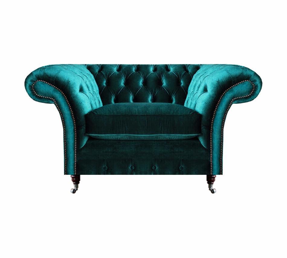 Wohnzimmer Sessel Chesterfield Sitz Couch Polstermöbel Einrichtung Neu