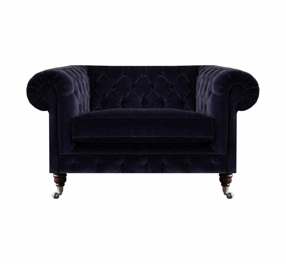 Wohnzimmer Sessel Polster Sitz Luxus Textil Chesterfield Neu Einrichtung