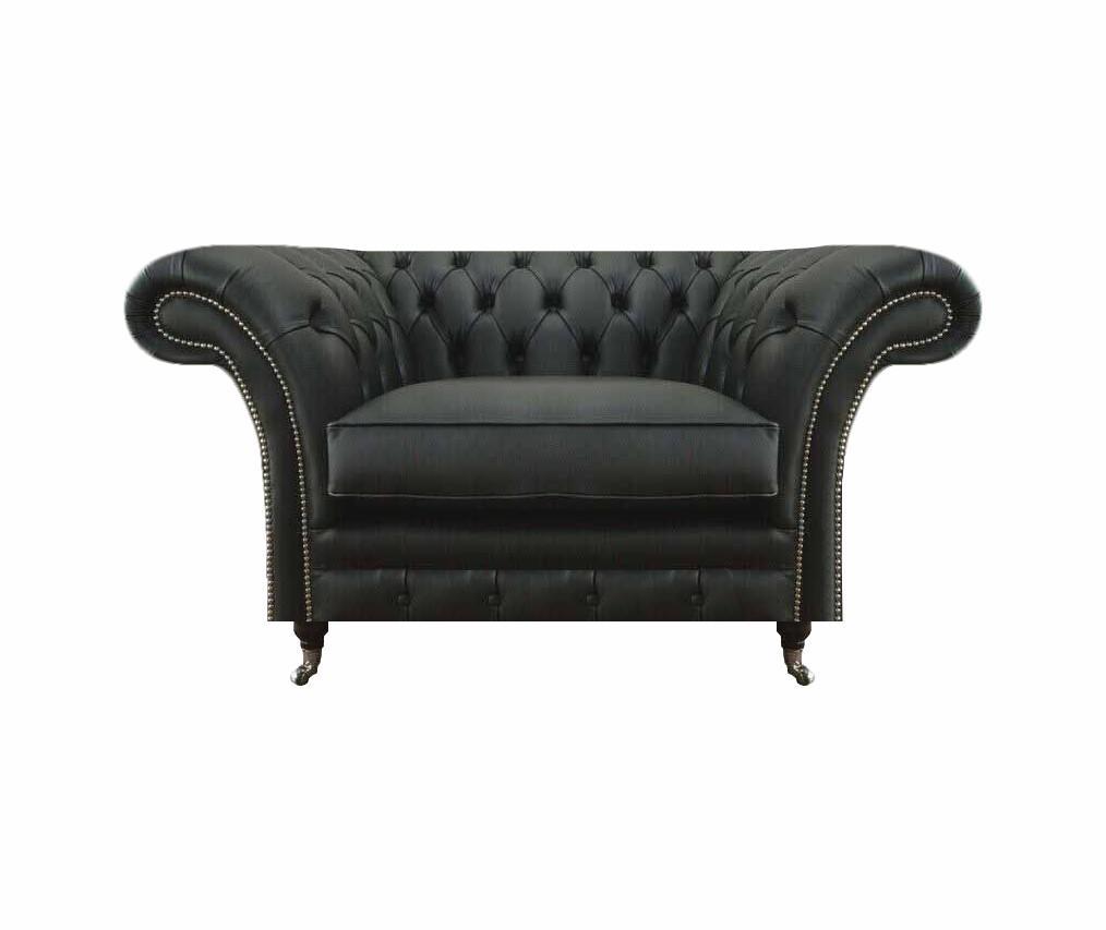 Modern Chesterfield Sessel Wohnzimmer Polstermöbel Textil Polsteritz