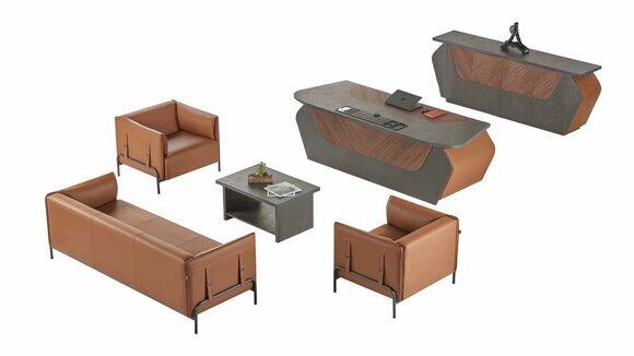 Schwarze Wohnzimmer Garnitur Designer Möbel 3-Sitzer 2x Sessel 5tlg