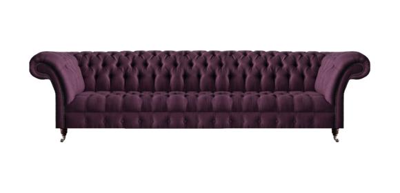 Luxuriöse Lila Chesterfield Couch Moderner Viersitzer Wohnzimmer Möbel