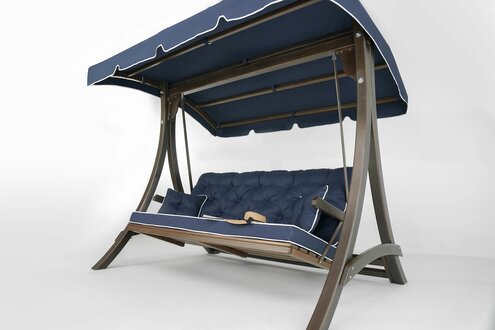 Dunkelblaue Gartenschaukel Outdoor Robuste Edle Schaukel Designer Möbel
