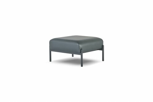 Hocker Rechteckig Leder Modern Schwarz Flur Diele Büroeinrichtung Büro