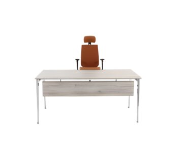 Stilvoller Bürotisch grau Luxus Büromöbel Holz Schreibtisch Modern Tisch