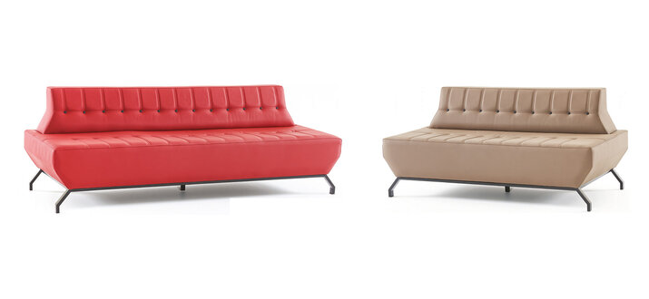 Sofa-Set 2-Sitzer 3-Sitzer Beige Rot Ledersofas Chesterfield Leder Holz