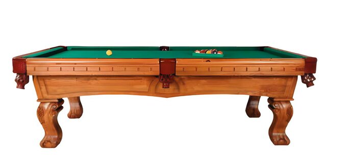 Freizeittisch Billardtisch Stilvoller Spieltisch Holztisch Pooltisch 8ft