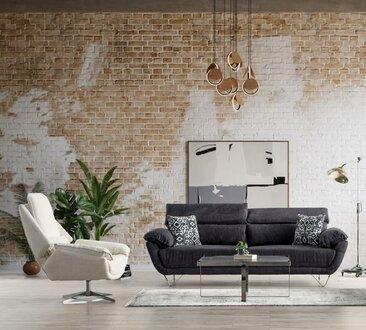 Sofa-Landschaft Gemütliche Sofa 3+1 Entspannungssofa Couch Couchgarnitur