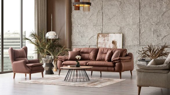 Sofa-Landschaft Gemütliche Couchgarnitur Entspannungssofa Sofa Couch Lounge