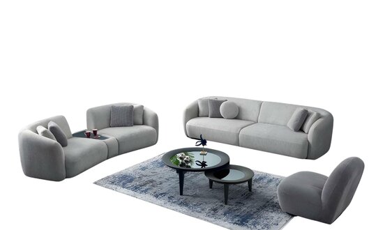 Wohnlandschaft Set Garnitur Polster Sofa Couchen Sofagarnitur 4+3+1 Sets