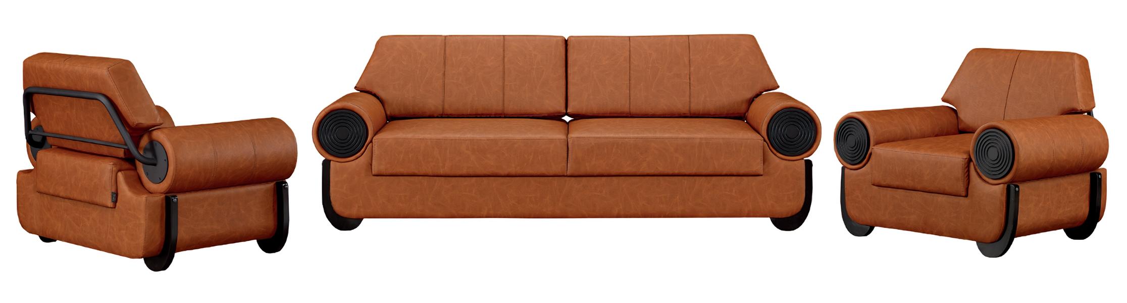 Sofagarnitur 3+1+1 Sitzer Set Wohnzimmer Exzellenz Ästhetik Eleganz Polster Lux