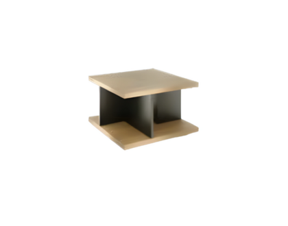 Zeitgenössischer brauner grauer Couchtisch Luxus Kaffeetisch Holz Tisch