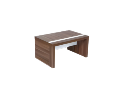 Stilvoller Weißer Brauner Büro Couchtisch Luxus Holzmöbel Kaffeetisch