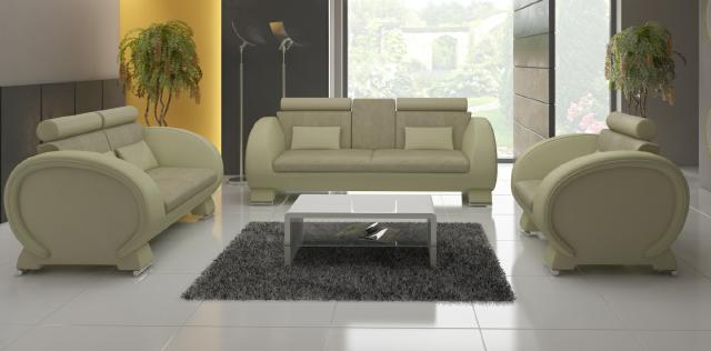 Sofagarnitur 3+2+1 Stoff + USB,Desig Sofa Wohnlandschaft Polster Garnitur Textil