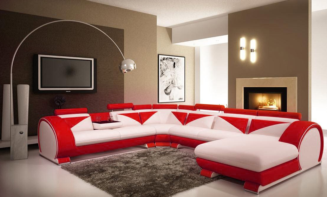 Ledersofa mit USB Ledersofa Big Sofa Ecksofa Leder XXL Wohnlandschaft U Form