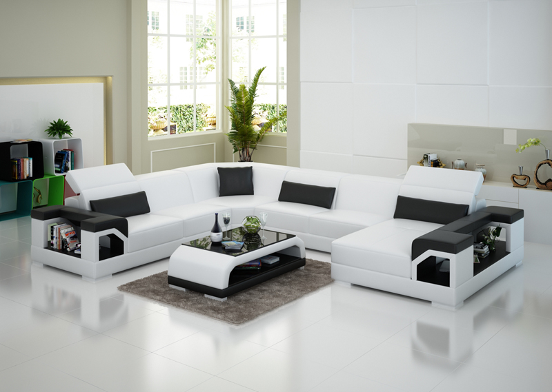 Wohnlandschaft Moderne Ecksofa Couch Eckgarnitur Sofa Eck Garnitur + USB Polster